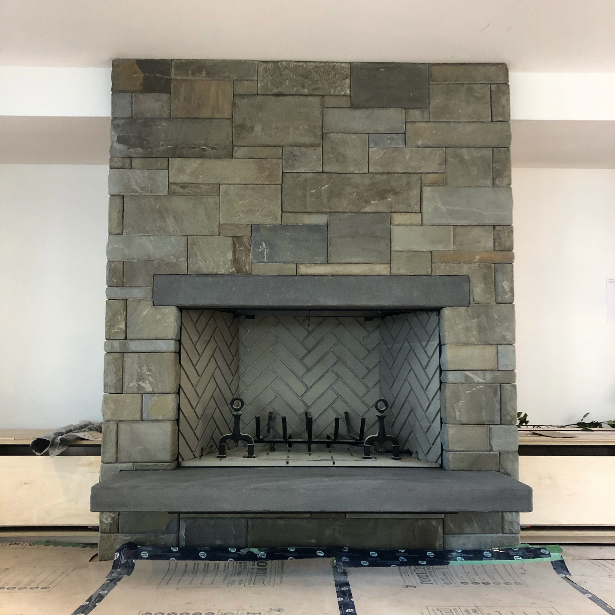 Statement masonry built to hold a room.