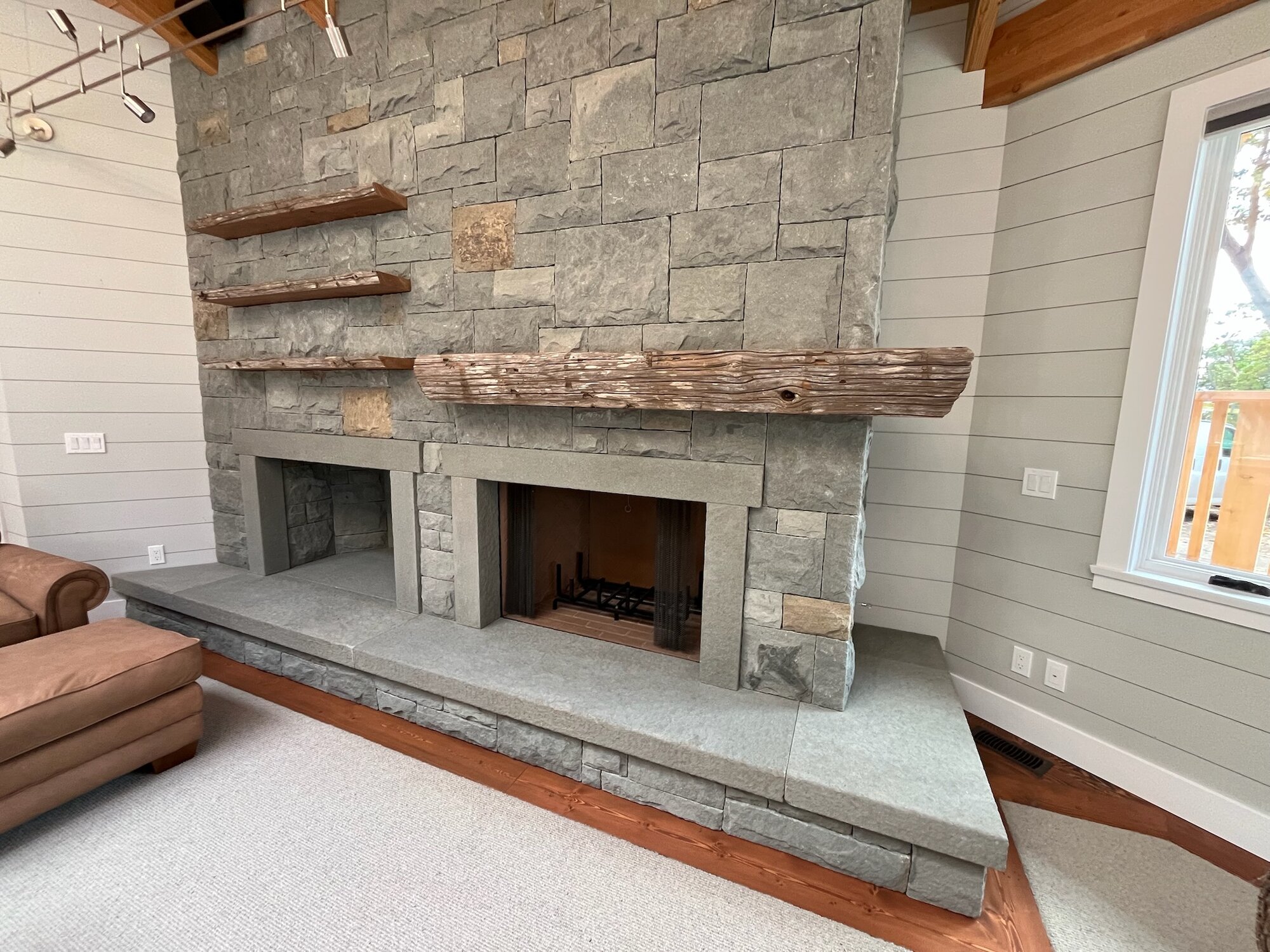 Statement masonry built to hold a room.