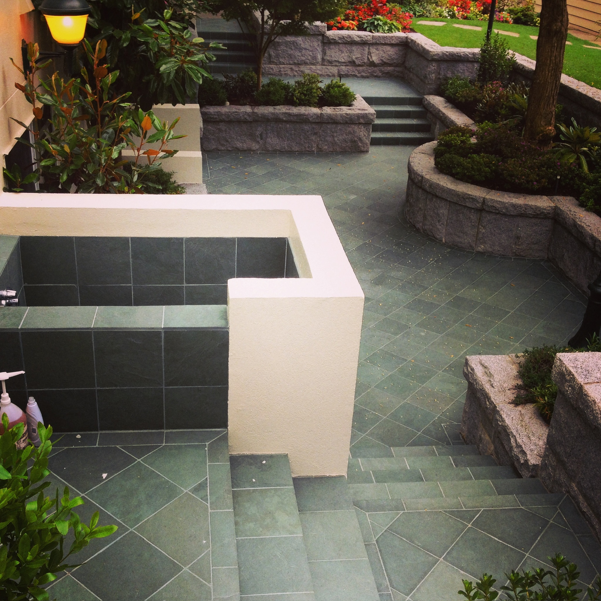 Granite stone planters